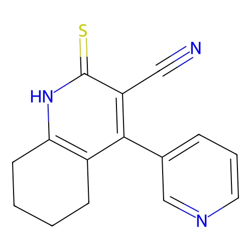 4-pyridin-3-yl-2-sulfanylidene-5,6,7,8-tetrahydro-1H-quinoline-3-carbonitrile structure