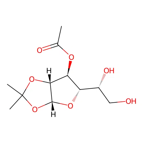3-O-Acetyl-1,2-O-isopropylidene-a-D-galactofuranose structure