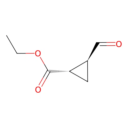 ethyl (1S,2S)-2-formylcyclopropane-1-carboxylate structure