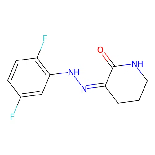 3-[2-(2,5-Difluorophenyl)hydrazono]piperidin-2-one structure