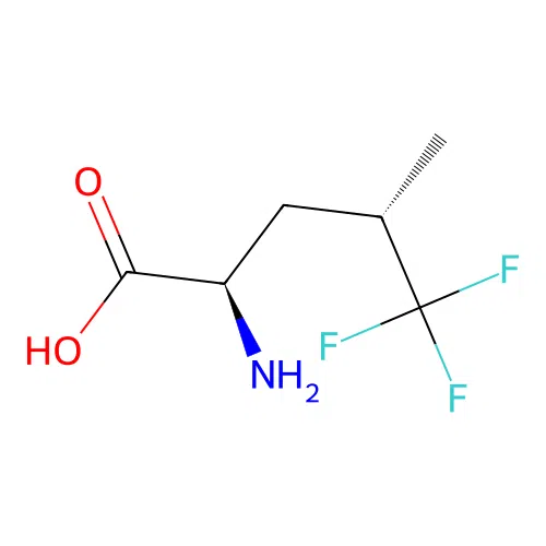 (4S)-5,5,5-Trifluoro-D-leucine structure