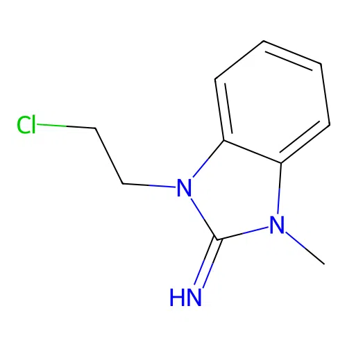 1-(2-Chloroethyl)-3-methylbenzimidazol-2-imine structure
