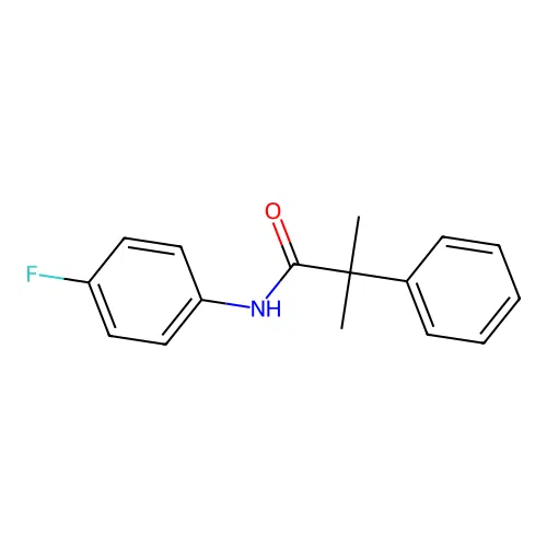 N-(4-fluorophenyl)-2-methyl-2-phenylpropanamide structure