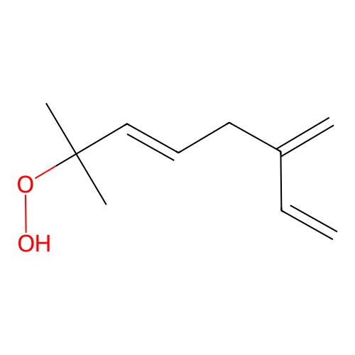 (5E)-7-Hydroperoxy-7-methyl-3-methylideneocta-1,5-diene structure