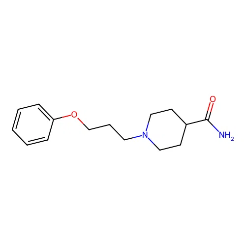 1-(3-Phenoxypropyl)piperidine-4-carboxamide structure