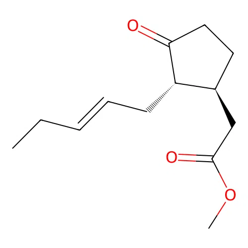 Cyclopentaneacetic acid, 3-oxo-2-(2Z)-2-penten-1-yl-, methyl ester, (1R,2S)-rel- structure