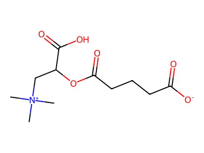4,8-Dioxo-2-[(trimethylazaniumyl)methyl]oxocane-3-carboxylate structure