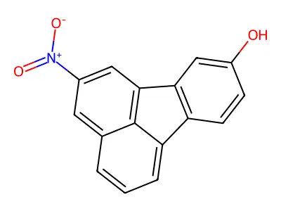 9-Fluoranthenol, 2-nitro- structure