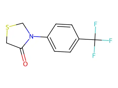 3-[4-(Trifluoromethyl)phenyl]-1,3-thiazolidin-4-one structure