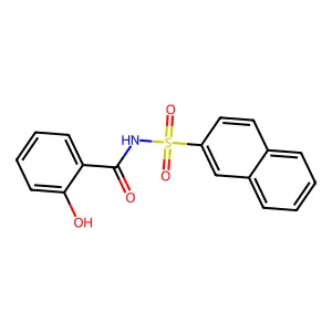 2-hydroxy-N-naphthalen-2-ylsulfonylbenzamide structure