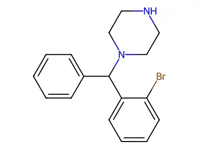 1-[(2-Bromophenyl)-phenylmethyl]piperazine structure