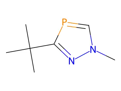 1H-1,2,4-Diazaphosphole, 3-(1,1-dimethylethyl)-1-methyl- structure