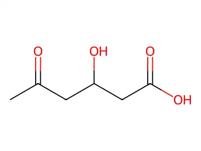 3-Hydroxy-5-oxohexanoic acid structure