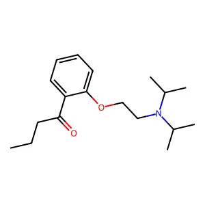 1-Butanone,1-[2-[2-[bis(1-methylethyl)amino]ethoxy]phenyl]- structure