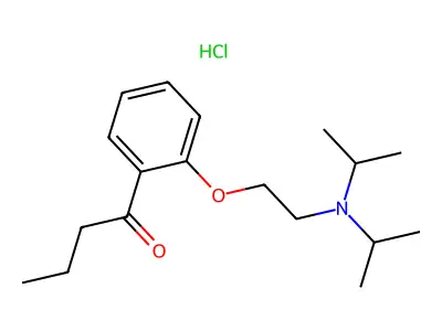 Ketocaine hydrochloride structure