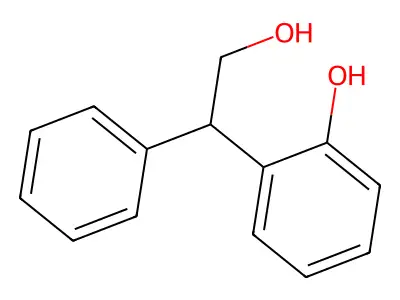 DL-2-(2-Hydroxyphenyl)-2-phenyl-1-ethanol structure