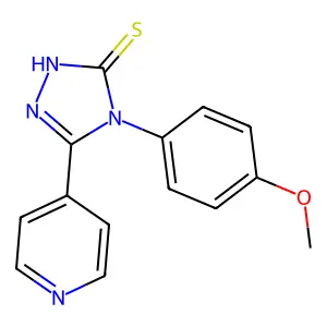 4-(4-methoxyphenyl)-5-pyridin-4-yl-4H-1,2,4-triazole-3-thiol structure