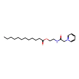 1-(2-Oxo-2-((2-((1-oxododecyl)oxy)ethyl)amino)ethyl)pyridinium structure