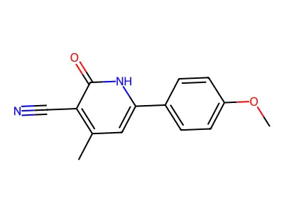 6-(4-Methoxyphenyl)-4-methyl-2-oxo-1,2-dihydro-3-pyridinecarbonitrile structure