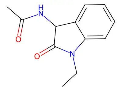 N-(1-ethyl-2-oxoindolin-3-yl)acetamide structure