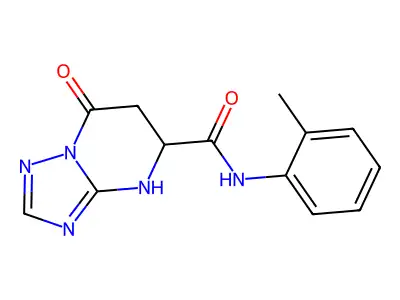 N-(2-methylphenyl)-7-oxo-4,5,6,7-tetrahydro[1,2,4]triazolo[1,5-a]pyrimidine-5-carboxamide structure