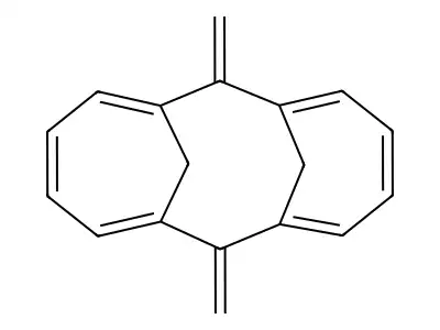 syn-7,14-Dihydro-7,14-dimethylene-1,6:8,13-bismethano(14)annulene structure