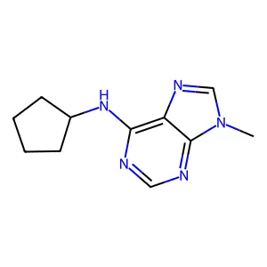 N-Cyclopentyl-9-methyl-9H-purin-6-amine structure