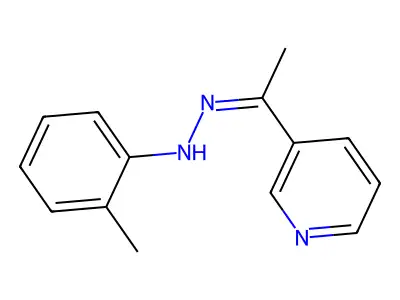 1-(3-Pyridinyl)ethanone 2-(2-methylphenyl)hydrazone structure