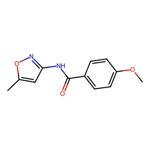 4-methoxy-N-(5-methyl-3-isoxazolyl)benzamide structure