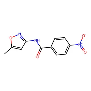 N-(5-Methyl-3-isoxazolyl)-4-nitrobenzamide structure