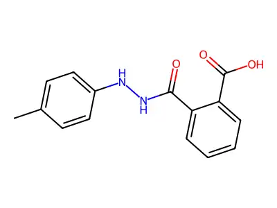 2-{[2-(4-Methylphenyl)hydrazino]carbonyl}benzenecarboxylic acid structure