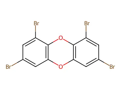 1,3,7,9-Tetrabromodibenzo-p-dioxin structure