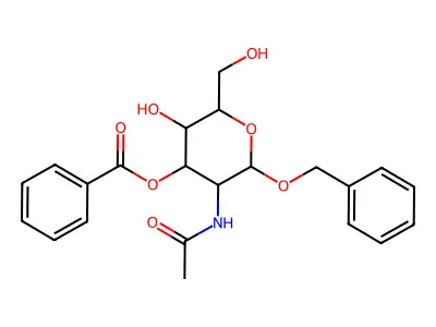 [5-Acetamido-3-hydroxy-2-(hydroxymethyl)-6-phenylmethoxyoxan-4-yl] benzoate structure