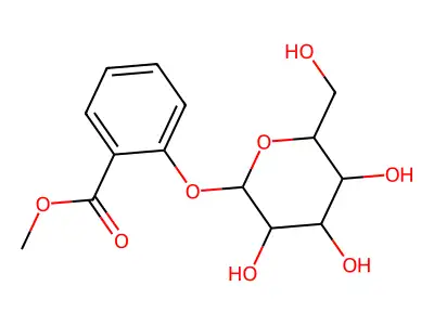 Methyl 2-{[3,4,5-trihydroxy-6-(hydroxymethyl)oxan-2-yl]oxy}benzoate structure