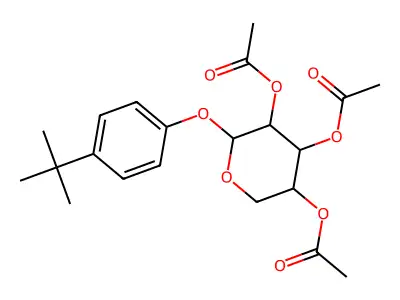 [4,5-Diacetyloxy-6-(4-tert-butylphenoxy)oxan-3-yl] acetate structure