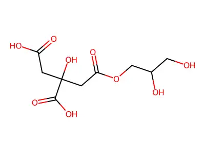 Glyceryl monocitrate structure