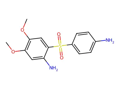 Benzenamine, 2-((4-aminophenyl)sulfonyl)-4,5-dimethoxy- structure