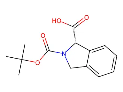 2-((tert-butoxy)carbonyl)-2,3-dihydro-1H-isoindole-1-carboxylic acid structure