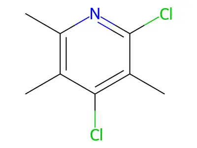 2,4-Dichloro-3,5,6-trimethylpyridine structure
