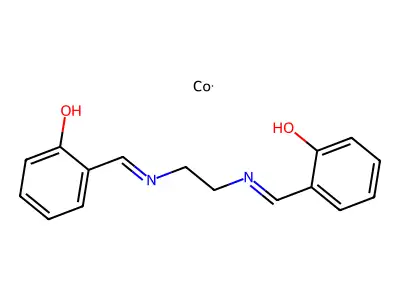 N,N'-Bis(salicylidene)ethylenediaminocobalt(II) hydrate structure