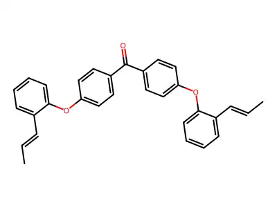 Bis[4-(2-prop-1-en-2-ylphenoxy)phenyl]methanone structure