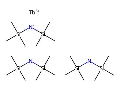 Tris(N N-bis(trimethylsilyl)amide)terbi structure