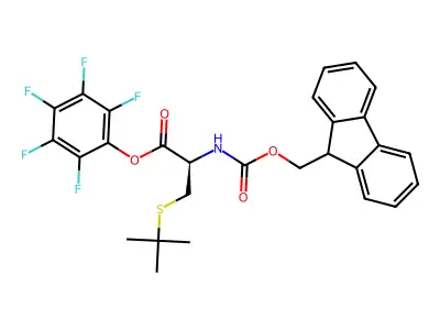 Fmoc-DL-Cys(tBu)-OPfp structure