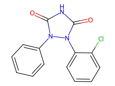 Urazole, 1-(o-chlorophenyl)-2-phenyl- structure