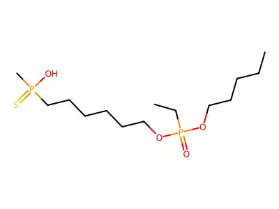 Dwuetylo-tiopirofosfonian dwuamylowy structure
