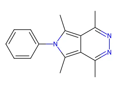 1,4,5,7-tetramethyl-6-phenyl-6H-pyrrolo[3,4-d]pyridazine structure
