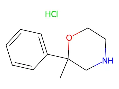 2-Methyl-2-phenylmorpholine hydrochloride structure