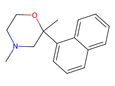 2,4-Dimethyl-2-(naphthalen-1-yl)morpholine structure