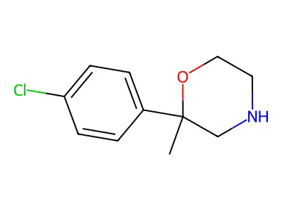 2-(4-Chlorophenyl)-2-methylmorpholine structure