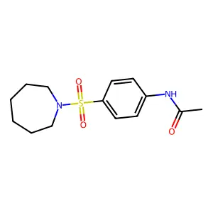 N-[4-(azepan-1-ylsulfonyl)phenyl]acetamide structure